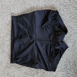 Black Spendex High Waisted Shorts
